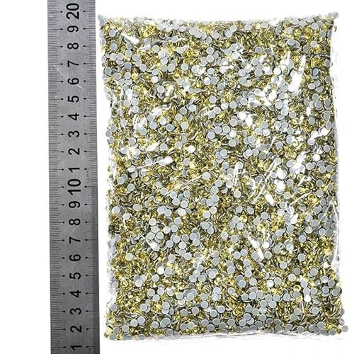 14400 Stück/Großpackung SS6–SS20 Glitzerkristalle, Hotfix-Strasssteine, Glas-Strass für Hochzeiten, Jonquil-SS6–14400 Stück von DEFRTG