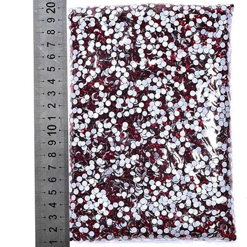14400 Stück/Großpackung SS6-SS20 Glitzerkristalle Hotfix-Strasssteine Glas-Strass für Hochzeiten-Dunkel Siam-SS20-14400 Stück von DEFRTG