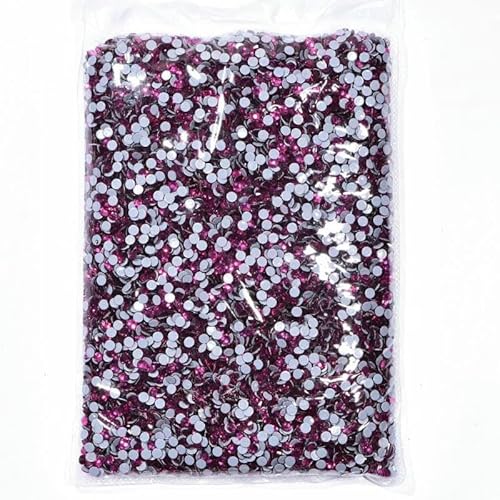 14400 Stück/Großpackung SS6-SS20 Glitzerkristalle Hotfix-Strasssteine Glas-Strass für Hochzeiten-Fuchsia-SS16-14400 Stück von DEFRTG