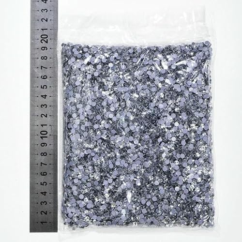 14400 Stück/Großpackung SS6-SS20 Glitzerkristalle Hotfix-Strasssteine Glas-Strass für Hochzeiten-Kristallklar-SS20-14400 Stück von DEFRTG