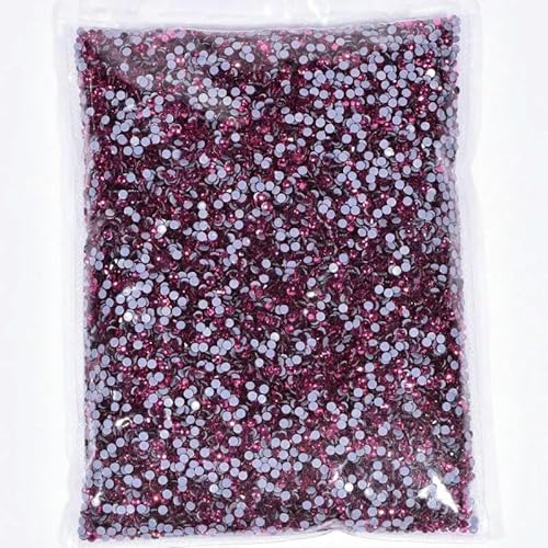 14400 Stück/Großpackung SS6-SS20 Glitzerkristalle Hotfix-Strasssteine Glas-Strass für Hochzeiten-Rose-SS16-14400 Stück von DEFRTG