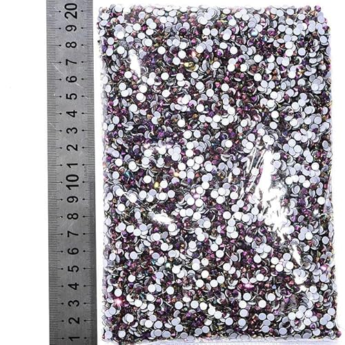 14400 Stück/Großpackung SS6-SS20 Glitzerkristalle Hotfix-Strasssteine Glas-Strass für Hochzeiten-Roségold AB-SS20-14400 Stück von DEFRTG