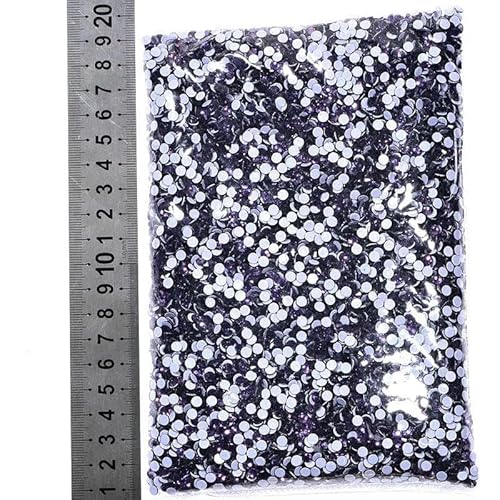 14400 Stück/Großpackung SS6-SS20 Glitzerkristalle Hotfix-Strasssteine Glas-Strass für Hochzeiten-Tanzanite-SS20-14400 Stück von DEFRTG