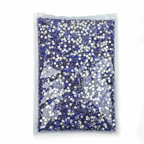 14400 Stück Flatback Crystal AB Nicht-Hotfix-Strasssteine in Großpackung Glitzerkristall SS3-SS20 für Nagelhochzeiten F0228-Saphir-SS20-14400 Stü von DEFRTG