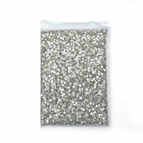 14400 Stück Flatback-Kristall AB, nicht Hotfix-Strasssteine in Großpackung, Glitzerkristall SS3–SS20 für Nagelhochzeiten, F0228-Klarer Kristall- von DEFRTG