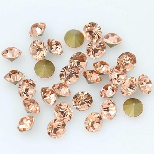 144p SS9-SS16mm Tschechischer Kristall, alle 36 Farben, Perlen mit spitzer Rückseite, runde Perle, Strass, Glitzer für Schmuck, Nagelherstellung, DIY-Pfirsich, 144p SS9 2,5mm 144p SS9-SS16mm Tschechischer Kristall, alle 36 Farben, Perlen mit spitzer Rückseite, runde Perle, Strass, Glitzer für Schmuck, Nagelherstellung, DIY-Pfirsich, 144p SS9 2,5mm von DEFRTG