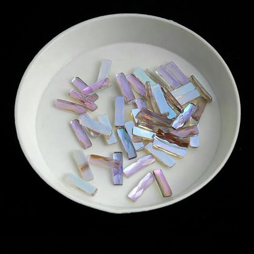 2,5 x 9 mm, 20 Farben, rechteckig, Boutique, flache Unterseite, Strasssteine für Nagelkunst, Glaskristall, 3D-Nageldekoration, mehrere Formen – T. Lila, 2,5 x 9 mm, 500 Stück 2,5 x 9 mm, 20 Farben, rechteckig, Boutique, flache Unterseite, Strasssteine für Nagelkunst, Glaskristall, 3D-Nageldekoration, mehrere Formen – T. Lila, 2,5 x 9 mm, 500 Stück von DEFRTG