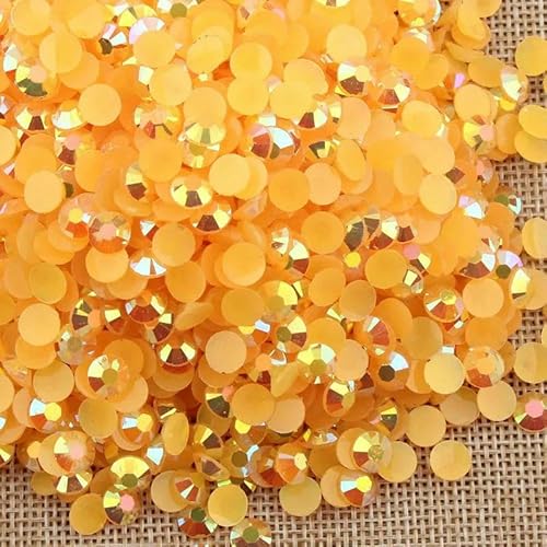 2–6 mm, 1000 Stück, geleerosa, runde Harz-Strasssteine, kristallklar, AB, flache Rückseite, für Kleidung, 3D-Nageldekorationen, Telefonkunst, zum Aufkleben, Orange, 2 mm, 1000 Stück 2–6 mm, 1000 Stück, geleerosa, runde Harz-Strasssteine, kristallklar, AB, flache Rückseite, für Kleidung, 3D-Nageldekorationen, Telefonkunst, zum Aufkleben, Orange, 2 mm, 1000 Stück von DEFRTG