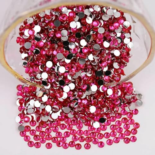 2 mm – 6 mm, rund, nicht Hotfix, Glitzer, Bling, Maniküre-Strass, silberfarben, flache Rückseite, Harz-Strasssteine, zum Aufkleben, Perlen, Nailart, Nagel-Edelsteine, DIY, A21 Rose, 6 m 2 mm – 6 mm, rund, nicht Hotfix, Glitzer, Bling, Maniküre-Strass, silberfarben, flache Rückseite, Harz-Strasssteine, zum Aufkleben, Perlen, Nailart, Nagel-Edelsteine, DIY, A21 Rose, 6 m von DEFRTG