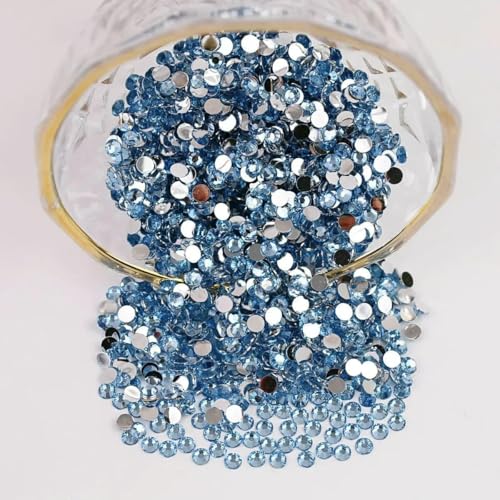 2 mm – 6 mm, rund, nicht Hotfix, Glitzer, Bling, Maniküre-Strass, silberfarben, flache Rückseite, Kunstharz, Strasssteine zum Aufkleben, Perlen für Nailart, Nagel-Edelsteine, DIY, A01 H 2 mm – 6 mm, rund, nicht Hotfix, Glitzer, Bling, Maniküre-Strass, silberfarben, flache Rückseite, Kunstharz, Strasssteine zum Aufkleben, Perlen für Nailart, Nagel-Edelsteine, DIY, A01 H von DEFRTG