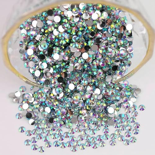 2 mm – 6 mm, rund, nicht Hotfix, Glitzer, Bling, Maniküre-Strass, silberfarben, flache Rückseite, Kunstharz, Strasssteine zum Aufkleben, Perlen für Nailart, Nagel-Edelsteine, DIY, A29, 2 mm – 6 mm, rund, nicht Hotfix, Glitzer, Bling, Maniküre-Strass, silberfarben, flache Rückseite, Kunstharz, Strasssteine zum Aufkleben, Perlen für Nailart, Nagel-Edelsteine, DIY, A29, von DEFRTG