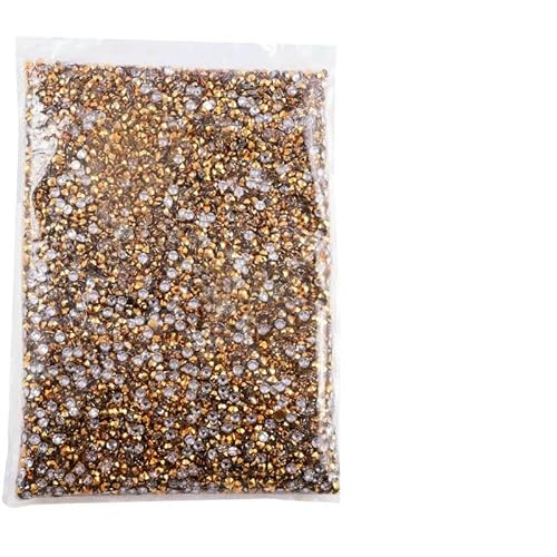 2 mm – 6 mm Jelly AB-Harz, nicht Hotfix-Strasssteine, Glitzer, flache Rückseite, Kristalle, Strass in großen Mengen für DIY-Nageldekoration – Aurum – 2 mm SS6 – 20.000 Stück von DEFRTG