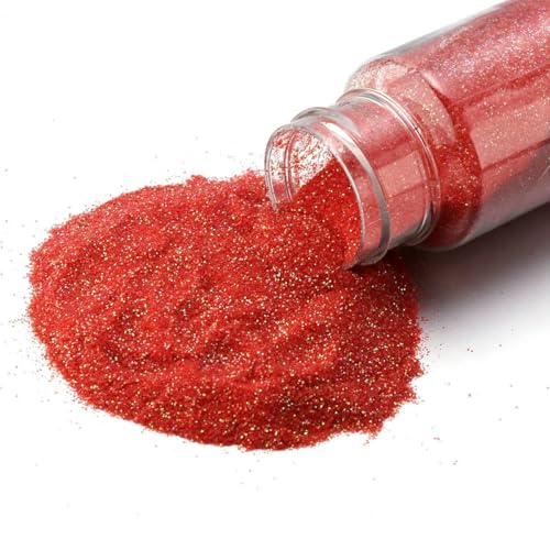 20/30 g/Flasche, funkelnder, feiner Glitzer zum Basteln, Farben von Nagelglitzer, Gesichtsglitzerpulver für Kunsthandwerk, Regenbogenglitzer, 30 g, Fantasy-Rot 20/30 g/Flasche, funkelnder, feiner Glitzer zum Basteln, Farben von Nagelglitzer, Gesichtsglitzerpulver für Kunsthandwerk, Regenbogenglitzer, 30 g, Fantasy-Rot von DEFRTG