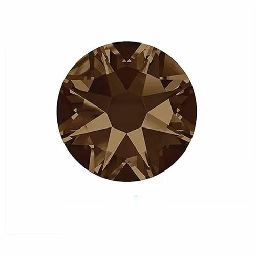 2088 Glitzerkristalle, nicht Hotfix-Strasssteine für Nägel, Strass-Kristalle, Strass-Steine, 16 geschliffene Facetten für Nagelkunst, Nagel-Charms, Kleid, Rauchtopas, SS30, 288 Stück 2088 Glitzerkristalle, nicht Hotfix-Strasssteine für Nägel, Strass-Kristalle, Strass-Steine, 16 geschliffene Facetten für Nagelkunst, Nagel-Charms, Kleid, Rauchtopas, SS30, 288 Stück von DEFRTG
