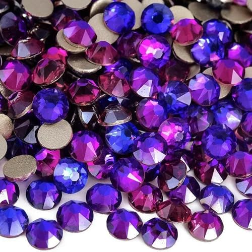 2088 Glitzerkristalle, nicht Hotfix-Strasssteine für Nägel, Strass-Kristalle, Strass-Steine, 16 geschliffene Facetten für Nagelkunst, Nagel-Charms, Kleid, lila Samt, SS20, 1440 Stück 2088 Glitzerkristalle, nicht Hotfix-Strasssteine für Nägel, Strass-Kristalle, Strass-Steine, 16 geschliffene Facetten für Nagelkunst, Nagel-Charms, Kleid, lila Samt, SS20, 1440 Stück von DEFRTG
