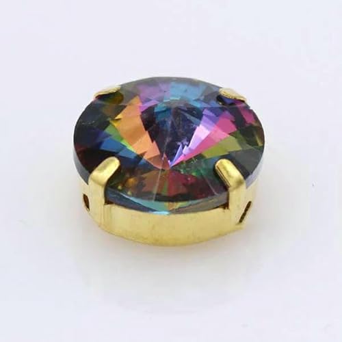 24 Farben 6/8/10/12/14/16/18/25 mm runder Strass-Kristall zum Aufnähen mit goldenem Knopf für Kleidungsstücke, Schmuck, Schuhe, DIY-Besätze, mittelgroß, 8 mm, 20 Stück 24 Farben 6/8/10/12/14/16/18/25 mm runder Strass-Kristall zum Aufnähen mit goldenem Knopf für Kleidungsstücke, Schmuck, Schuhe, DIY-Besätze, mittelgroß, 8 mm, 20 Stück von DEFRTG