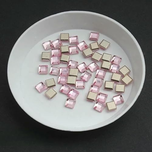 3,0 mm/4,0 mm quadratische Form Boutique-Strasssteine mit flachem Boden für Nagelkunst, Glaskristall, 3D-Nageldekoration, mehrere Formen, Großhandel, Pink, 4,0 mm, 500 Stück 3,0 mm/4,0 mm quadratische Form Boutique-Strasssteine mit flachem Boden für Nagelkunst, Glaskristall, 3D-Nageldekoration, mehrere Formen, Großhandel, Pink, 4,0 mm, 500 Stück von DEFRTG