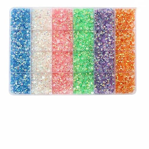 3/4,0 mm Jelly Color Glitter Resin Strasssteine zum Aufkleben auf Kristallnägel für Kleidungsdekorationen Diamant-Strasssteine Zubehör-19200-teiliges Set 8-4,0 mm 3/4,0 mm Jelly Color Glitter Resin Strasssteine zum Aufkleben auf Kristallnägel für Kleidungsdekorationen Diamant-Strasssteine Zubehör-19200-teiliges Set 8-4,0 mm von DEFRTG