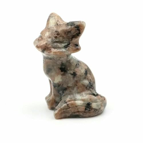 3,8 cm große Fuchsstatue aus Naturstein, Reiki-Heilkristall, Amethystquarz, Tierfigur, handgeschnitzt, Kunsthandwerk, Heimdekoration, Bordsteinstein, 10 Stück 3,8 cm große Fuchsstatue aus Naturstein, Reiki-Heilkristall, Amethystquarz, Tierfigur, handgeschnitzt, Kunsthandwerk, Heimdekoration, Bordsteinstein, 10 Stück von DEFRTG