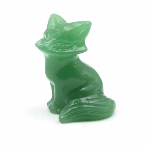 3,8 cm große Fuchsstatue aus Naturstein, Reiki-Heilkristall, Amethystquarz, Tierfigur, handgeschnitzt, Kunsthandwerk, Heimdekoration, grüner Aventurin, 10 Stück 3,8 cm große Fuchsstatue aus Naturstein, Reiki-Heilkristall, Amethystquarz, Tierfigur, handgeschnitzt, Kunsthandwerk, Heimdekoration, grüner Aventurin, 10 Stück von DEFRTG