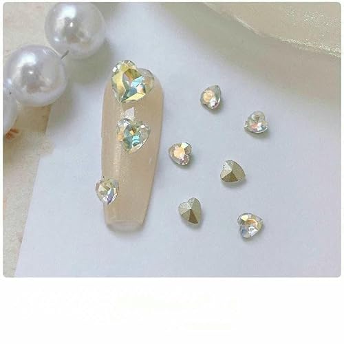 30 Stück Nagel-Charms, Liebesdiamant-Schmuck, funkelndes Kristallglas, spitze Unterseite, Pfirsichherz-Dekoration, Maniküre-Zubehör-07 S, 30 Stück 30 Stück Nagel-Charms, Liebesdiamant-Schmuck, funkelndes Kristallglas, spitze Unterseite, Pfirsichherz-Dekoration, Maniküre-Zubehör-07 S, 30 Stück von DEFRTG