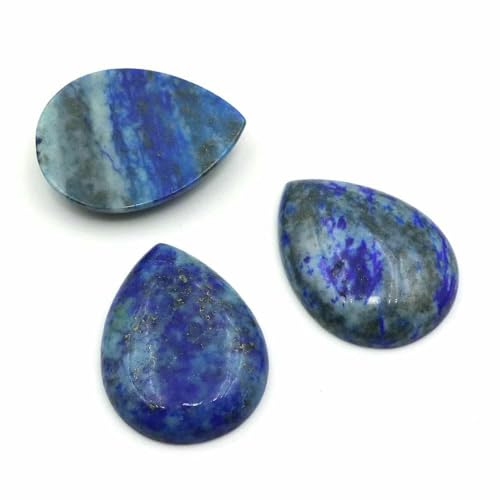 30 x 40 mm Wassertropfenform Cabochon-Perle Naturstein Amethyst DIY Schmuck Anhänger Ohrring Broschen Zubehör Chakra Wohnkultur-Lapislazuli-5 S 30 x 40 mm Wassertropfenform Cabochon-Perle Naturstein Amethyst DIY Schmuck Anhänger Ohrring Broschen Zubehör Chakra Wohnkultur-Lapislazuli-5 S von DEFRTG