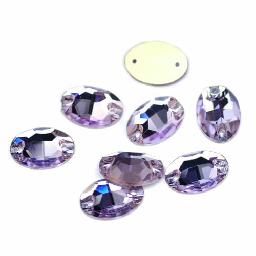 3210 Ovale Aufnähsteine aus Glas, AAAAA, zum Aufnähen von Strasssteinen für Strassapplikationen, Kleider, Kleidung, Violett, 11 x 16 mm, 20 Stück 3210 Ovale Aufnähsteine aus Glas, AAAAA, zum Aufnähen von Strasssteinen für Strassapplikationen, Kleider, Kleidung, Violett, 11 x 16 mm, 20 Stück von DEFRTG