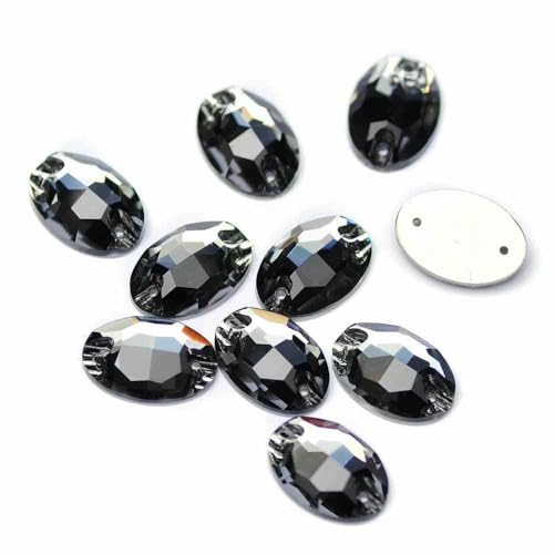 3210 ovale Aufnähsteine aus Glas, AAAAA, zum Aufnähen von Strasssteinen für Strassapplikationen, Kleider, Kleidung, Schwarzer Diamant, 11 x 16 mm 3210 ovale Aufnähsteine aus Glas, AAAAA, zum Aufnähen von Strasssteinen für Strassapplikationen, Kleider, Kleidung, Schwarzer Diamant, 11 x 16 mm von DEFRTG