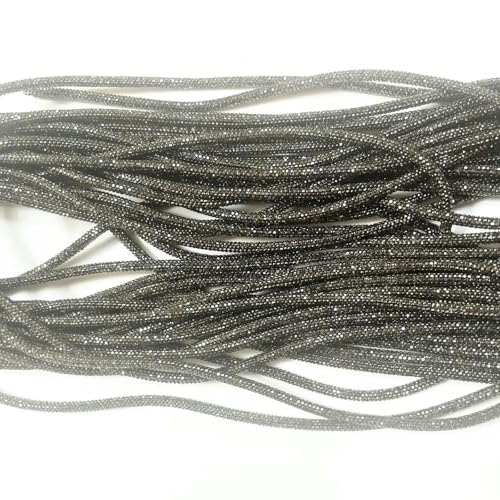 5 Yards 2 Yards Cristal Real Drill Strass String Seil Glitter 6mm Crystal Pipeline Strass Trim in Champagner Peridot-Hämatit-5 Yards pro Stück von DEFRTG