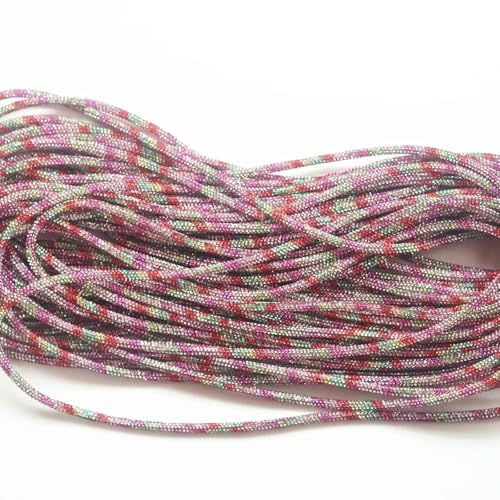 5 Yards 2 Yards Cristal Real Drill Strass String Seil Glitter 6mm Crystal Pipeline Strass Trim in Champagner Peridot-PWR-5 Yards pro Stück von DEFRTG