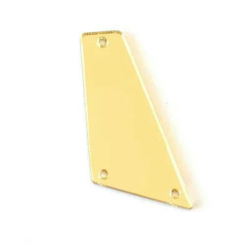 50 Stück/Packung Champagnerfarbene Spiegel-Aufnäh-Strasssteine, unregelmäßiger Acrylspiegel, Aufnähsteine, Strass für Hochzeitskleid, B3597-P13-17 x 40 mm von DEFRTG