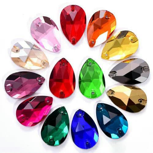 6 Größen, Tropfenglas, zum Aufnähen, Strasssteine mit Löchern, Glitzer-Strass-Kristalle, Nähzubehör für Hochzeitskleider, B01-Mix-Farbe-7 x 12 m 6 Größen, Tropfenglas, zum Aufnähen, Strasssteine mit Löchern, Glitzer-Strass-Kristalle, Nähzubehör für Hochzeitskleider, B01-Mix-Farbe-7 x 12 m von DEFRTG