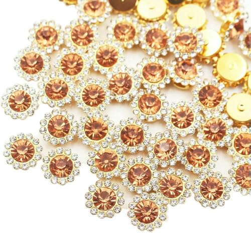 8 mm – 12 mm Sonnenblumen-Nähkrallen-Strasssteine, Kristalle, Glasperlen, Knöpfe, Steine, zum Aufnähen von Strasssteinen für Kleidung, Nähzubehör, heller Pfirsich, G, 10 mm, 30 Stück 8 mm – 12 mm Sonnenblumen-Nähkrallen-Strasssteine, Kristalle, Glasperlen, Knöpfe, Steine, zum Aufnähen von Strasssteinen für Kleidung, Nähzubehör, heller Pfirsich, G, 10 mm, 30 Stück von DEFRTG