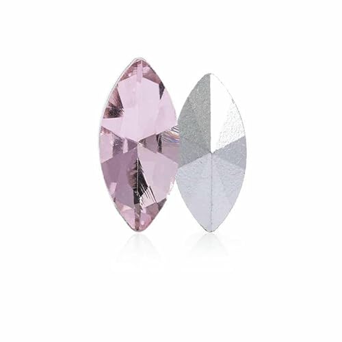 Alle Größen 3–32 mm, Strass, Schmuck, Basteln, Pferdeauge, Glaskristall, ausgefallene Steine, Kleidungsdekoration, Blattbefunde, Hellrosa, 9 x 18 mm, 10 Stück Alle Größen 3–32 mm, Strass, Schmuck, Basteln, Pferdeauge, Glaskristall, ausgefallene Steine, Kleidungsdekoration, Blattbefunde, Hellrosa, 9 x 18 mm, 10 Stück von DEFRTG