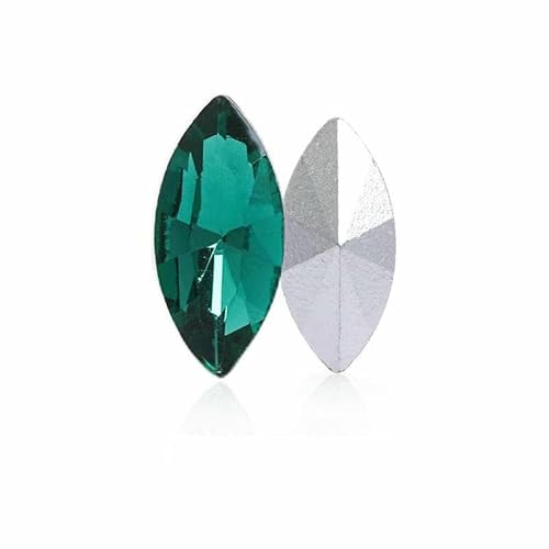 Alle Größen 3–32 mm, Strass, Schmuck, Basteln, Pferdeauge, Glaskristall, ausgefallene Steine, Kleidungsdekoration, Blattbefunde, Smaragdgrün, 4 x 8 mm, 10 Stück Alle Größen 3–32 mm, Strass, Schmuck, Basteln, Pferdeauge, Glaskristall, ausgefallene Steine, Kleidungsdekoration, Blattbefunde, Smaragdgrün, 4 x 8 mm, 10 Stück von DEFRTG