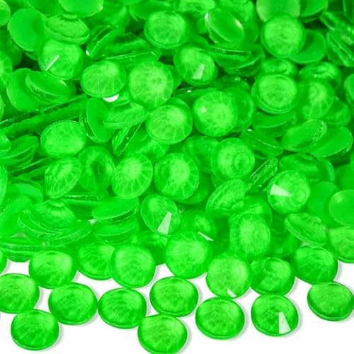 Bling SS6-SS30 Flatback-Kristalle, Glas, nicht Hotfix-Strasssteine, neue Neonfarben, DIY-Nagelkunst, Glitzer-Edelsteine, стразы-Neues Smaragd-Neon-SS12-1440 Stück von DEFRTG