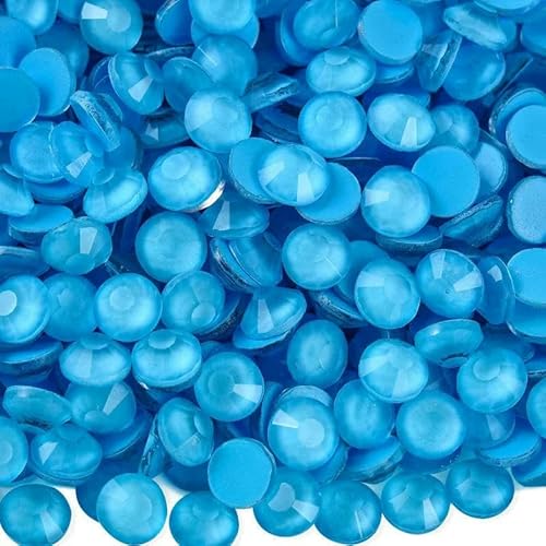 Bling SS6-SS30 Flatback-Kristalle, Glas, nicht Hotfix-Strasssteine, neue Neonfarben, DIY-Nagelkunst, Glitzer-Edelsteine, стразы-Neues blaues Neon-SS20-1440 Stück von DEFRTG