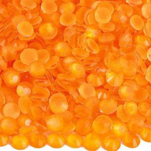 Bling SS6-SS30 Flatback-Kristalle, Glas, nicht Hotfix-Strasssteine, neue Neonfarben, DIY-Nagelkunst, Glitzer-Edelsteine, стразы-Orange Neon Opal-SS8-1440 Stück von DEFRTG