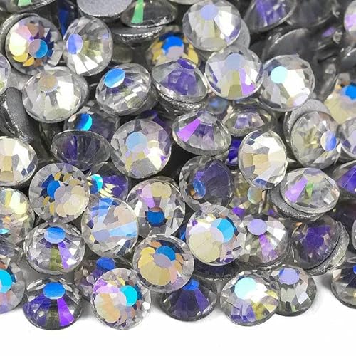 Bling SS6-SS30 Flatback-Kristalle, Glas, nicht Hotfix-Strasssteine, neue Neonfarben, DIY-Nagelkunst, Glitzer-Edelsteine, Strasssteine, Mondlicht, SS30-288 Stück von DEFRTG