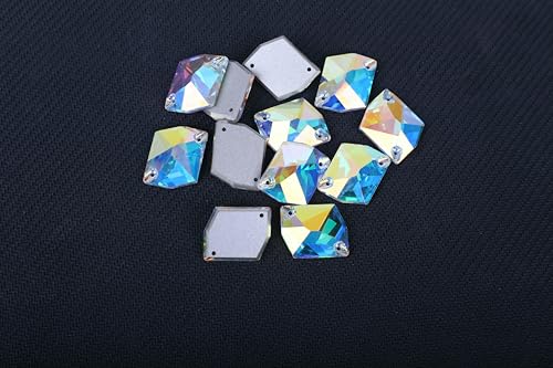Cosmic Strass-Glasperlen zum Aufnähen, Kristalldekoration, Applikationen für Stickereien, Kleidung, Neu – Crystal AB-10 x 14,0 mm – 28 Stück Cosmic Strass-Glasperlen zum Aufnähen, Kristalldekoration, Applikationen für Stickereien, Kleidung, Neu – Crystal AB-10 x 14,0 mm – 28 Stück von DEFRTG