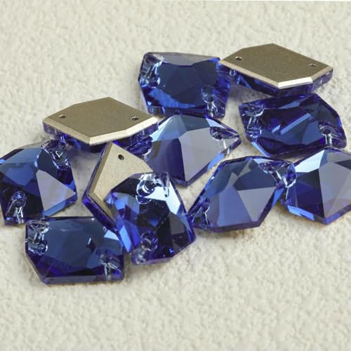 Cosmic Strass-Glasperlen zum Aufnähen, Kristalldekoration, Applikationen für Stickereien, Kleidung, Neu – Hellsaphir – 13 x 17 mm – 20 Stück Cosmic Strass-Glasperlen zum Aufnähen, Kristalldekoration, Applikationen für Stickereien, Kleidung, Neu – Hellsaphir – 13 x 17 mm – 20 Stück von DEFRTG