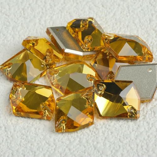 Cosmic Strass-Glasperlen zum Aufnähen, Kristalldekoration, Applikationen für Stickereien, Kleidung, Neu – Helltopas – 13 x 17 mm – 24 Stück Cosmic Strass-Glasperlen zum Aufnähen, Kristalldekoration, Applikationen für Stickereien, Kleidung, Neu – Helltopas – 13 x 17 mm – 24 Stück von DEFRTG