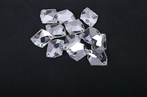 Cosmic Strass-Glasperlen zum Aufnähen, Kristalldekoration, Applikationen für Stickereien, Kleidung, Neu – Kristall – 10 x 14,0 mm – 28 Stück Cosmic Strass-Glasperlen zum Aufnähen, Kristalldekoration, Applikationen für Stickereien, Kleidung, Neu – Kristall – 10 x 14,0 mm – 28 Stück von DEFRTG