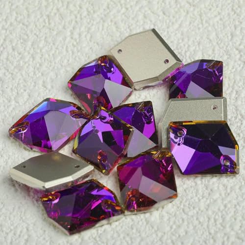Cosmic Strass-Glasperlen zum Aufnähen, Kristalldekoration, Applikationen für Stickereien, Kleidung, Neu – Lila Velet – 13 x 17 mm – 24 Stück Cosmic Strass-Glasperlen zum Aufnähen, Kristalldekoration, Applikationen für Stickereien, Kleidung, Neu – Lila Velet – 13 x 17 mm – 24 Stück von DEFRTG