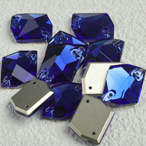 Cosmic Strass-Glasperlen zum Aufnähen, Kristalldekoration, Applikationen für Stickereien, Kleidung, Neu – Saphir – 13 x 17 mm – 24 Stück Cosmic Strass-Glasperlen zum Aufnähen, Kristalldekoration, Applikationen für Stickereien, Kleidung, Neu – Saphir – 13 x 17 mm – 24 Stück von DEFRTG