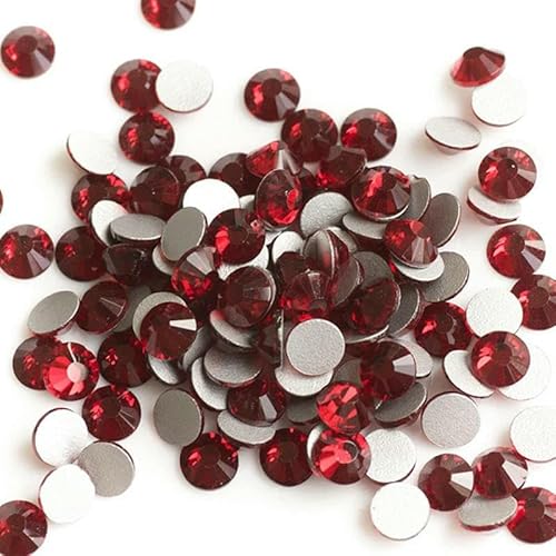 Flache Rückseite, Kristall-Strasssteine, Nagelkleidung für Handarbeiten, DIY, Basteln, Dekor, Edelsteine, Dunkel Siam, SS20, 1440 Stück von DEFRTG