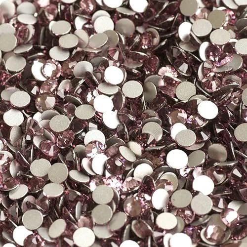 Flache Rückseite, Kristall-Strasssteine, Nagelkleidung für Handarbeiten, DIY, Basteln, Dekor, Edelsteine, Heller Amethyst, SS20, 1440 Stück von DEFRTG