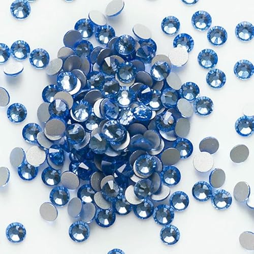Flache Rückseite, Kristall-Strasssteine, Nagelkleidung für Handarbeiten, DIY, Basteln, Dekor, Edelsteine, Heller Saphir, SS20, 1440 Stück Flache Rückseite, Kristall-Strasssteine, Nagelkleidung für Handarbeiten, DIY, Basteln, Dekor, Edelsteine, Heller Saphir, SS20, 1440 Stück von DEFRTG