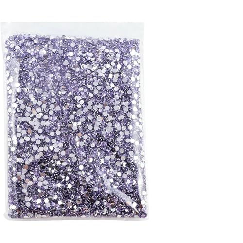 Flatback-Silberunterseite aus Harz, nicht Hotfix-Strasssteine in großem Paket, Glitzerkristalle und Strass für -11 Lt Amethyst-3,0 mm SS10-50000 Stück von DEFRTG