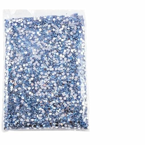 Flatback-Strasssteine aus Kunstharz mit silberner Unterseite, nicht Hotfix-Strasssteine in großer Packung, Glitzerkristalle und Strasssteine, 4 h von DEFRTG